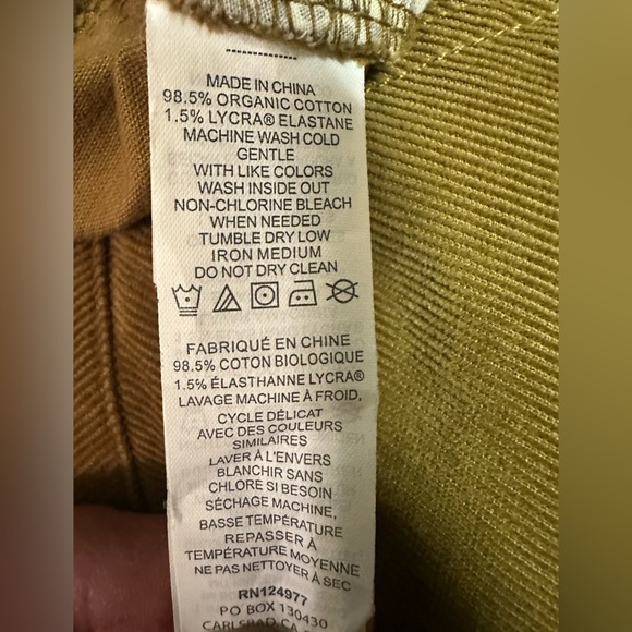 Prana corduroy skirt with pockets. Retail $75. NWT. - Picture 6 of 6